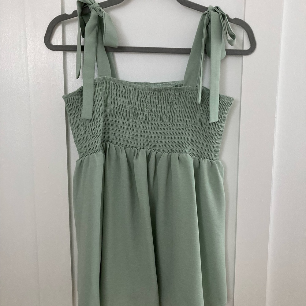 MATERNITY Top from Shein in light green. Size Medium